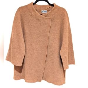 (2 for $40)Cross-Front Sweater - Cashmere Blend - Cinnamon Beige - Size M-LX